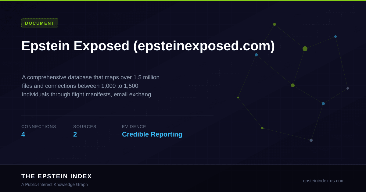Epstein Exposed (epsteinexposed.com) - Document | The Epstein Index