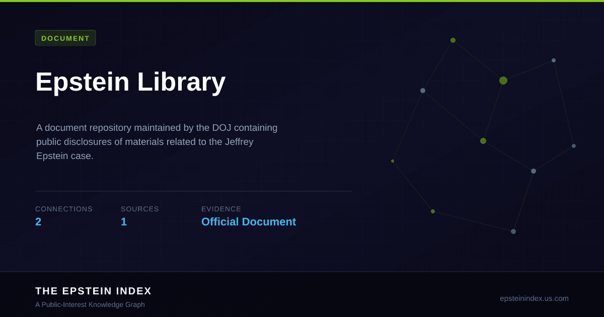Epstein Library - Document | The Epstein Index